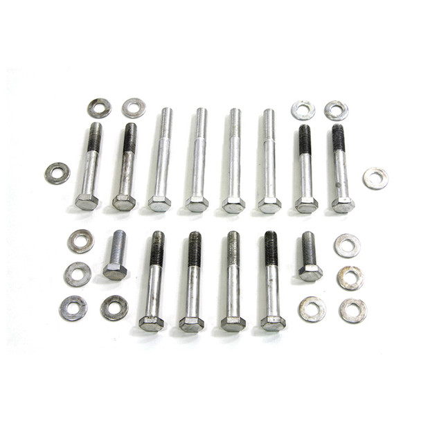 Colony - 9832-28 Cadmium Rocker Box Screw Kit fits '77-'85 Sportster Models