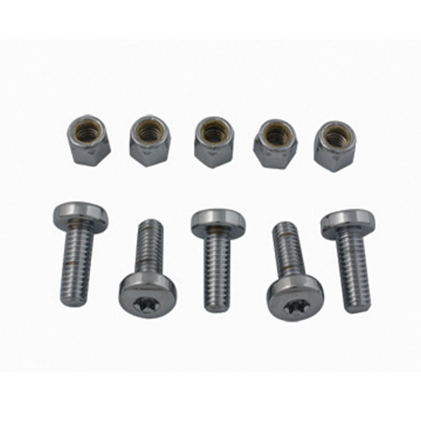 V-Twin - Chrome Rear Disc Bolt and Nut Kit fits '92-'17 FXD & '92-Up FLST/FLT/FXST/Sportster Models