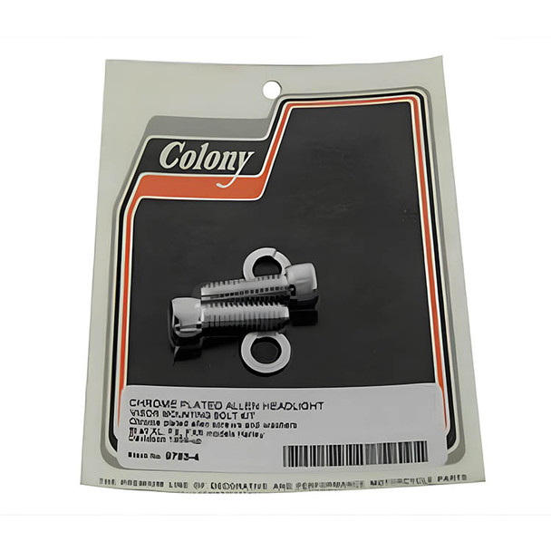 Colony - 9783-4 Headlamp Visor Mount Kit Allen Type fits '82-'94 FXR, '91-'17 FXD, '59-Up Sportster Models