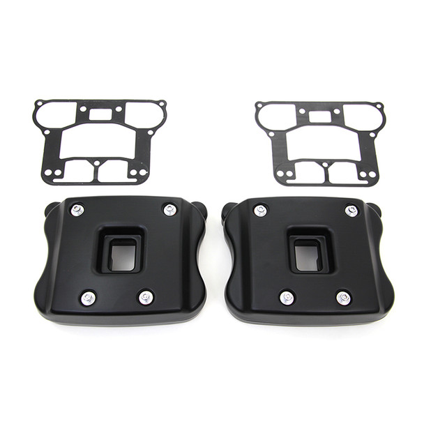 V-Twin - Black Rocker Box Cover Set fits '04-'06 Sportster Model