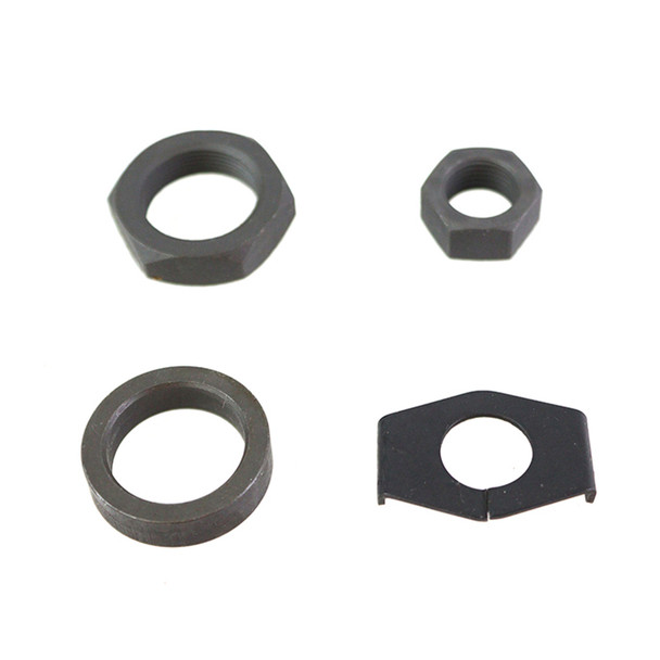 Colony - 9692-4 Parkerized Rear Axle Nut and Lock Kit fits '41-'72 FL, '37-'48 UL, '71-'72 FX Models