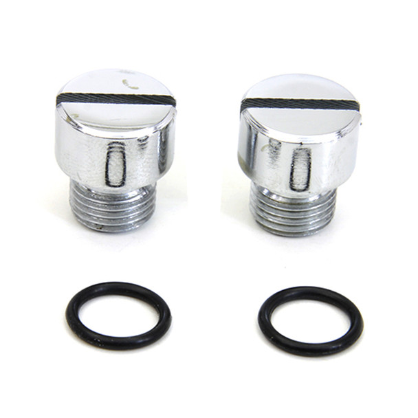 Colony - 9634-4 Chrome Oil Pump Check and Relief Valve Plug fits '84-'98 FXST, '82-'94 FXR, '91-'98 FXD Models