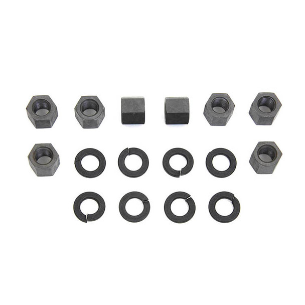 Colony - 9624-16 Parkerized Replica Cylinder Base Nut Kit fits '57-'85 XL, '29-'73 G, '29-'52 WL Models