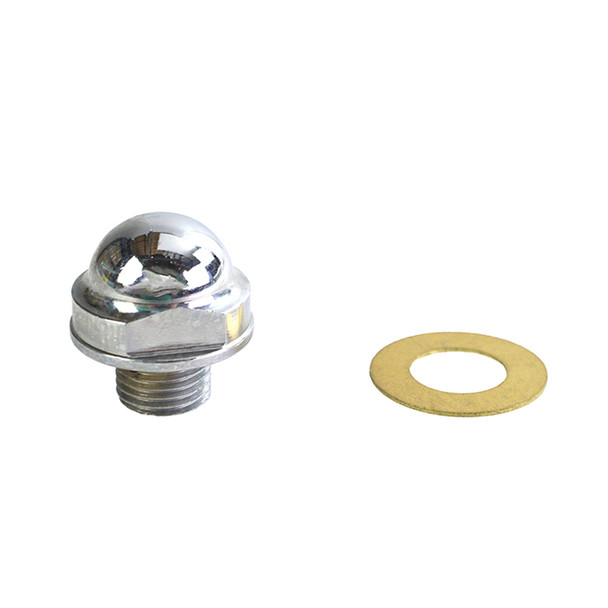 Colony - 9605-2 Chrome Oil Pump Relief Valve Plug fits '54-'67 FL Model (OEM #26377-54)