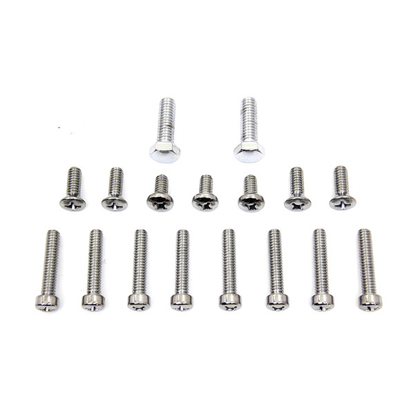 Colony - 9307-17 Primary Cover Chrome Screw Kit fits '71-'84 FX, '70-'84 FL Models