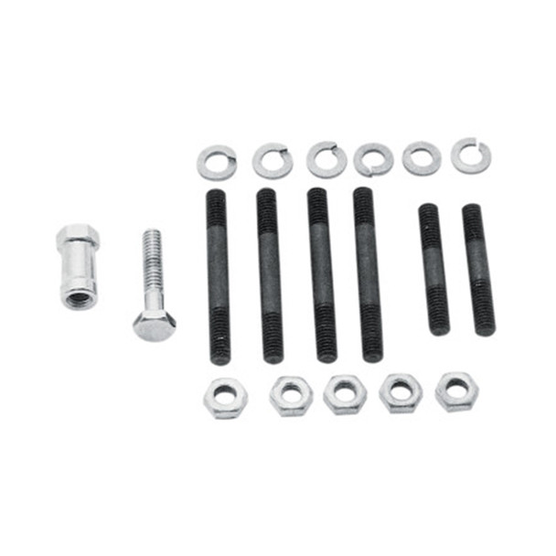 Colony - 9694-19 Parkerized Oil Pump Mounting Hardware fits '36-'67 Big Twin Models (OEM #24819-36, 24820-36, 3834)