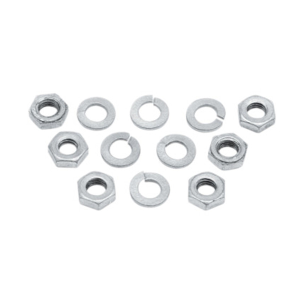 Colony - 8111-12 Cadmium Oil Pump Mounting Hardware fits '36-'67 Big Twin Models (OEM #7035, 27691)