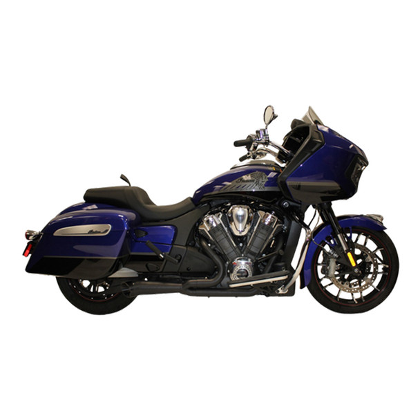 Two Brothers Racing - Black Shorty Turnout Exhaust fits '20-'24 Indian Challenger Models