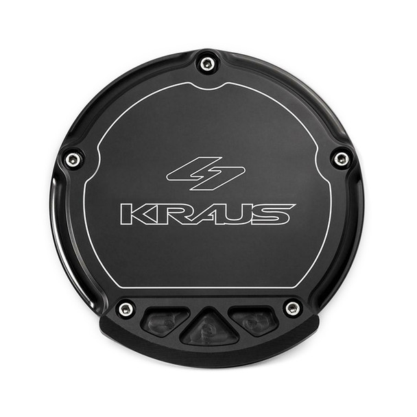 Kraus - Black Anodized Pro-Line Slider Derby Cover fits Touring Models
