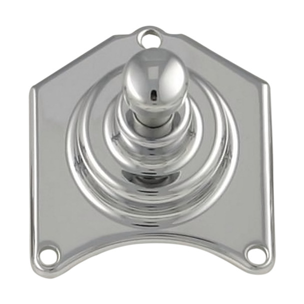Custom Cycle Engineering - Chrome Solenoid End Cover with Button for 1.6KW Starter