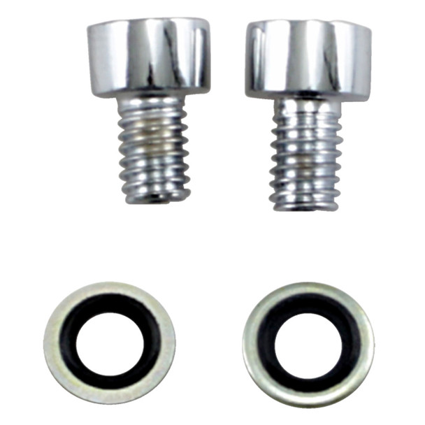 James Gasket - Fork Drain Bolt Kit fits '99-'05 Dyna Models (Chrome Allen) (OEM #45790-80)