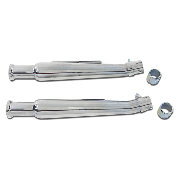 V-Twin - Cocktail Shaker Slip on Muffler Set - Upsweep