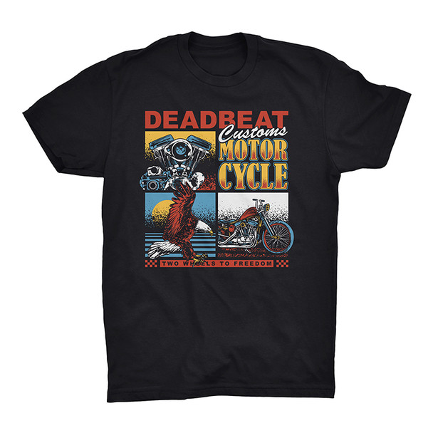 Deadbeat Customs - Two Wheel Freedom T-Shirt