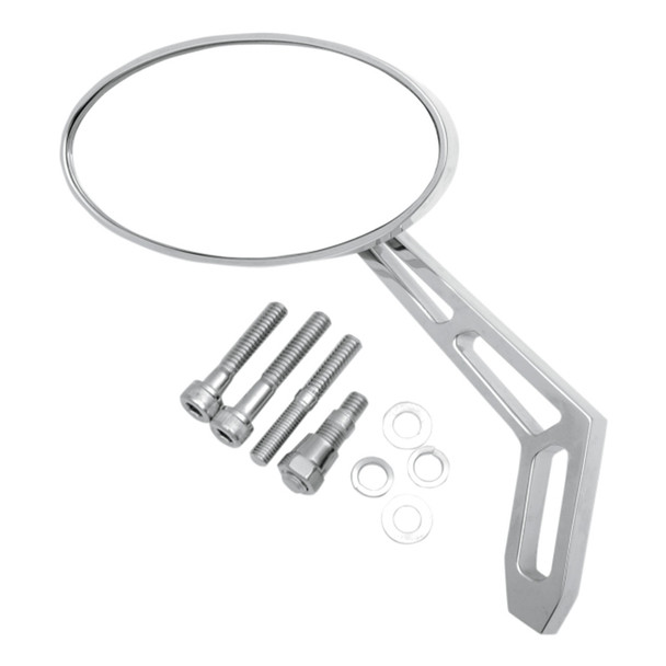 Pro-One - Weekend Warrior Side View Cut-Out Oval Mirror - Chrome