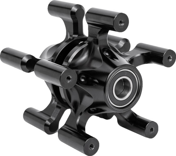 Arlen Ness - 71-660 - Spider Hub - Dual Disc - Front - Black