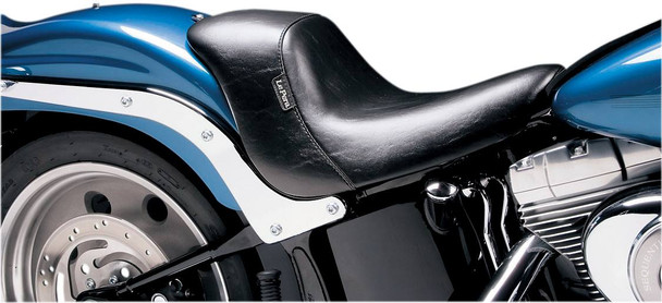 Le Pera - Black Bare Bones Up-Front Solo Seat fits '06-'10 FXST, '07-'17 FLSTF/B Models (Except FXSTD/​FXSTSSE)
