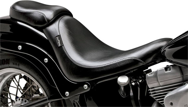 Le Pera - Smooth Silhouette Pillion Seat fits '06-'10 FXST, '07-'17 FLSTF/B Models (Except FXSTD/​FXSTSSE)