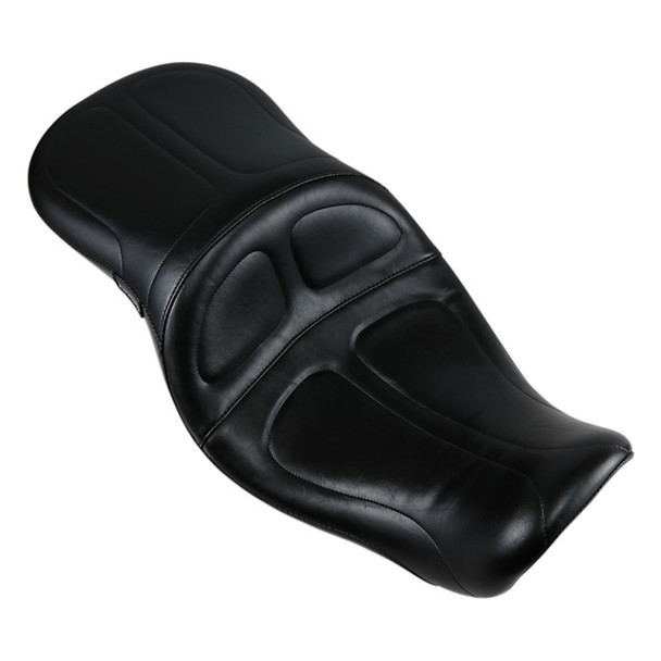 Le Pera - Black Maverick Seat without Backrest fits '06-'17 FXD/​FXDWG/​FLD/​FXDB/​FXDC/​FXDF/​FXDL Models