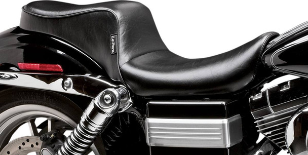Le Pera - Black Smooth Cherokee Seat fits '99-'03 FXD/​FXDL/​FXDX/​FXDXT Models (Except FXDWG)