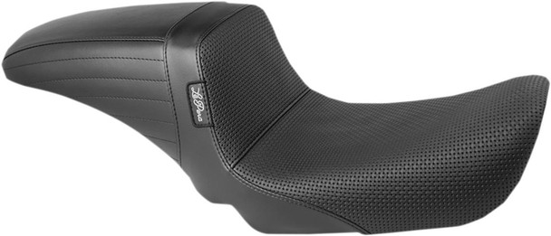 Le Pera - LK-591BW - Kickflip Seat - Basketweave - Black - FXD '06-'17