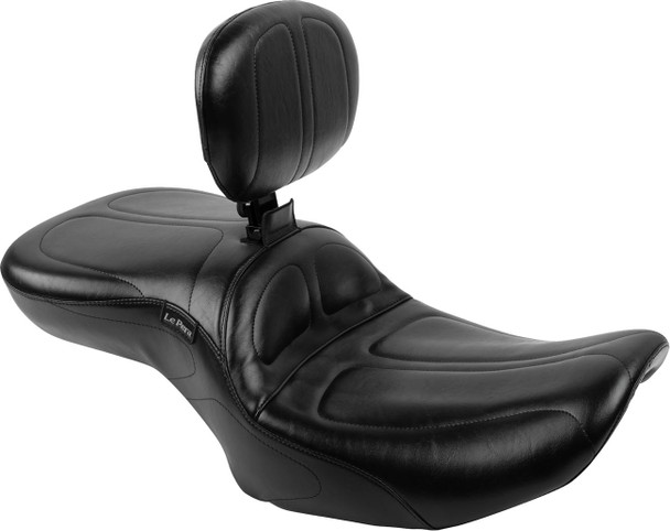 Le Pera - Black Maverick Seat with Backrest fits '24 FLHX/​FLTRX/​FLTRXSTSE, '23-'24 FLHXSE/​FLTRXSE Models