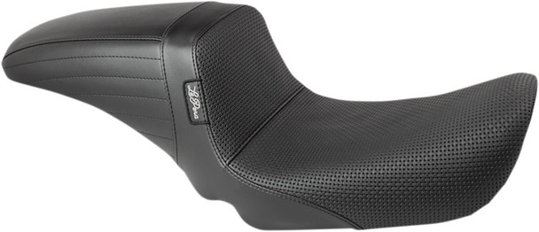 Le Pera - LF-591BW - Kickflip Seat - Basketweave - Black - FXD '04-'05