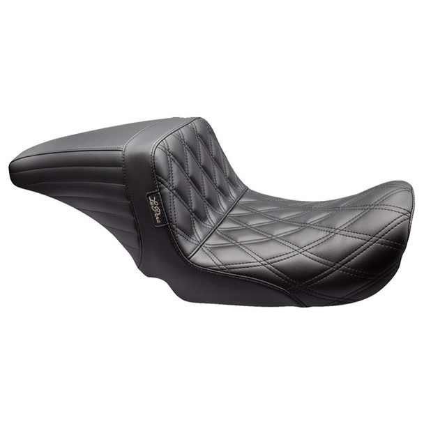 Le Pera - Black Kickflip Up Front Seat fits '06-'17 FXD/​FXDWG/​FLD/​FXDB/​FXDC/​FXDF/​FXDL Models