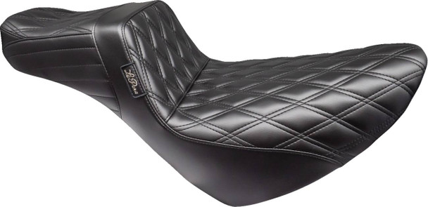 Le Pera - LYR-580DLDD - Tailwhip Daddy Long Legs Low Rider Seat - Double Diamond - Black - FL/FX '18-'23