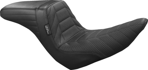 Le Pera - Black Track Pleat Kickflip Seat fits '18-'24 FXLR/​FXLRS/​FXLRST/​FLSB Models