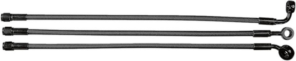 Magnum Shielding - 47221 - Brake Line - 10 mm-90° - 21" - Black Pearl