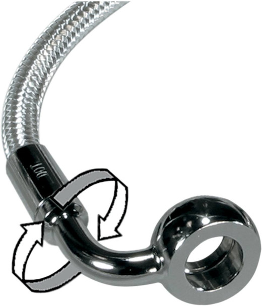 Magnum Shielding - 36154SW - Brake Line - 35/90° - 54" - Sterling Chromite II