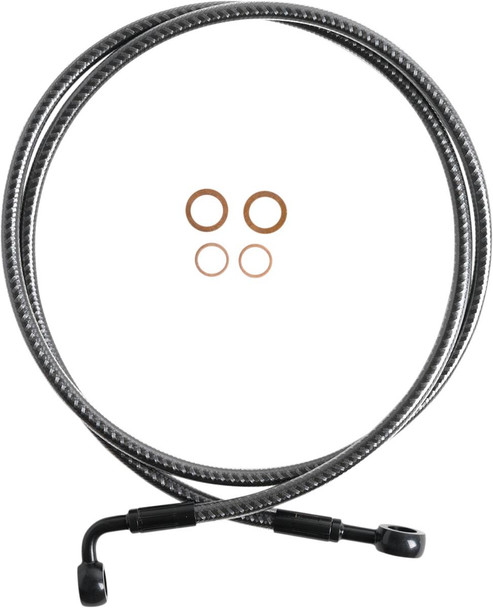 Magnum Shielding - 76450SW - Brake Line - Front - 180°/90° - 50" - KARBONFIBR
