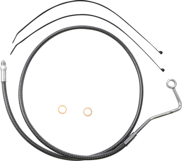 Magnum Shielding - AS77015 - Brake Line - Carbon Fiber - Mid - ABS - FLHT