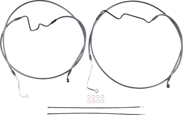 Magnum Shielding - AS470162RAD - Brake Line Kit - Lower - BP - +2" - 35° Radial