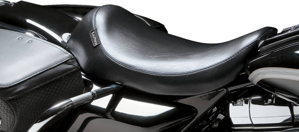 Le Pera - Black Smooth Silhouette Solo Seat fits '02-'07 FLHT/​FLTR Models