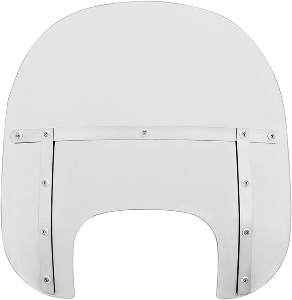 Memphis Shades - MEM6100 - Fats Windshield - Clear - 15" - FLFB/S