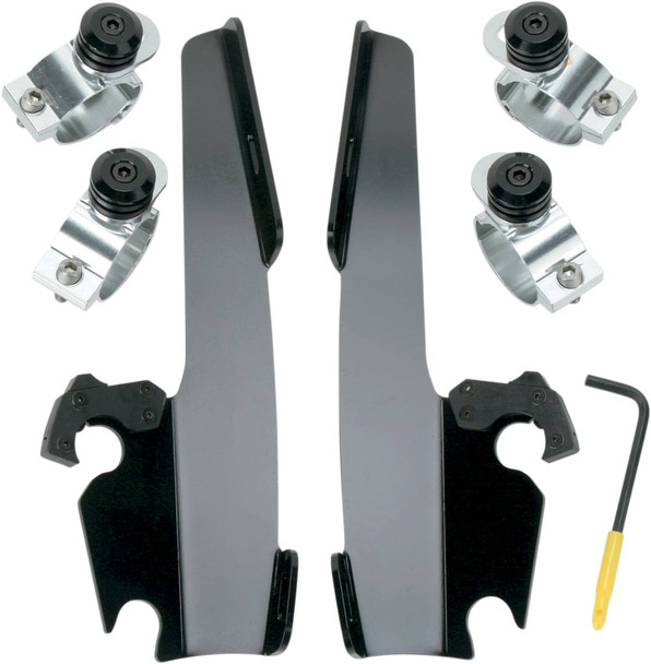Memphis Shades - MEB8967 - Fats/Slim Trigger Lock Mounting Kit - Narrow - Black