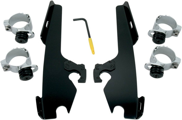 Memphis Shades - MEB8968 - Fats/Slim Trigger Lock Mounting Kit - Wide - Black