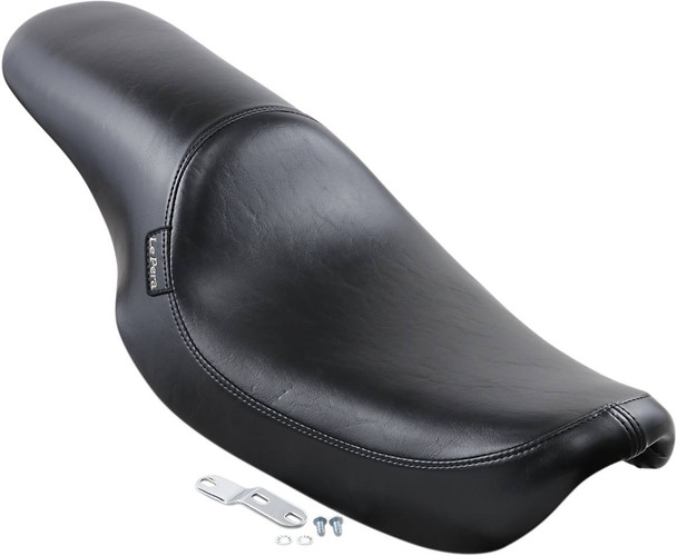 Le Pera - Black Smooth Silhouette Full-Length Seat fits '91-'95 FXD/​FXDB/​FXDC/​FXDL/​FXDS Models (Except FXDWG)