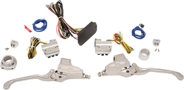 Performance Machine (Pm) - 0062-4024-CH - CAN-Bus Handlebar Control Kit - Hydraulic - 9/16" Master Cylinder - Chrome