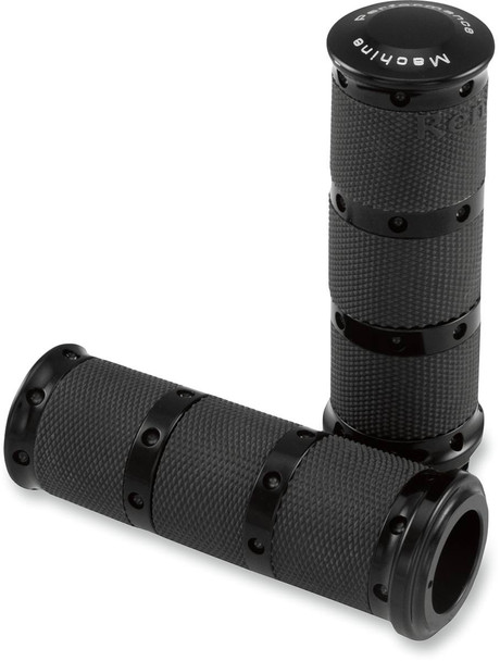Performance Machine (Pm) - 0063-2018-B - Contour XL Renthal Wrapped Grips - TBW - Black