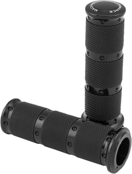 Performance Machine (Pm) - 0063-2086-B - Contour XLS Renthal Wrapped Grips - Cable - Black