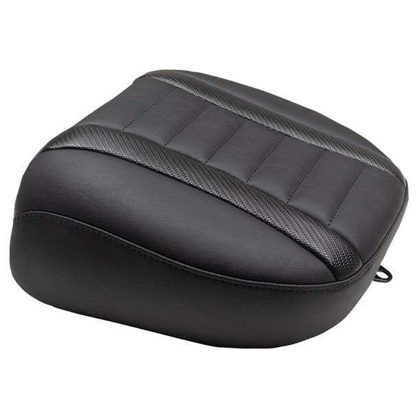 Mustang - Carbon Fiber Inlay Deluxe Passenger Seat fits '23-'24 FLH/FLT Models (12” W Passenger Seat Area)