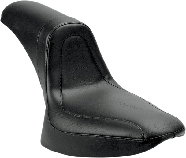 Mustang - Black Stitched Fastback™ Seat fits '84-'99 Softail Models (Except FLSTS)
