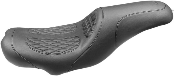 Mustang - Diamond Tripper Fastback Perewitz Seat fits '08-'21 FLHT/​FLHR/​FLHX/​FLTRX/​FLTRU/​FLTRK Models