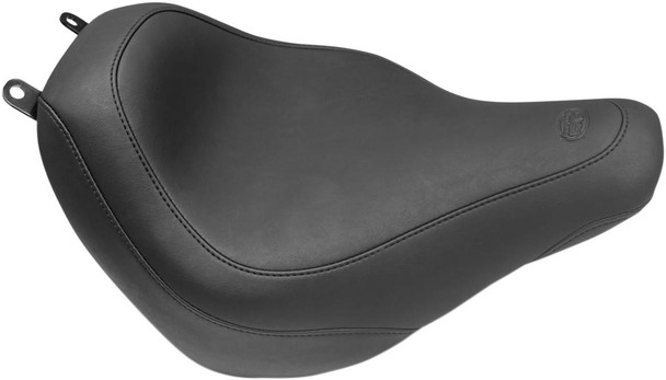 Mustang - Black Smooth Wide Tripper™ Solo Seat without Backrest fits '18-'21 FLDE/​FLHC/​FLHCS Models