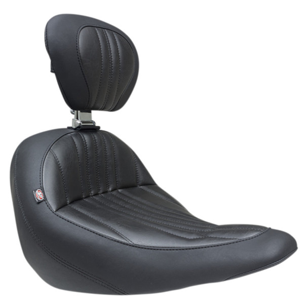 Mustang - Solo Seat with Driver's Backrest fits '18-'25 FLSB/​FXLR/​FXLRS Models