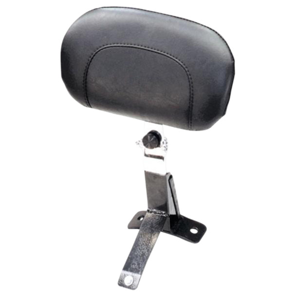 Mustang - Black Smooth Studded Driver Backrest Kit fits '09-'25 FLHT/​FLHX/​FLHR/​FLTR Models