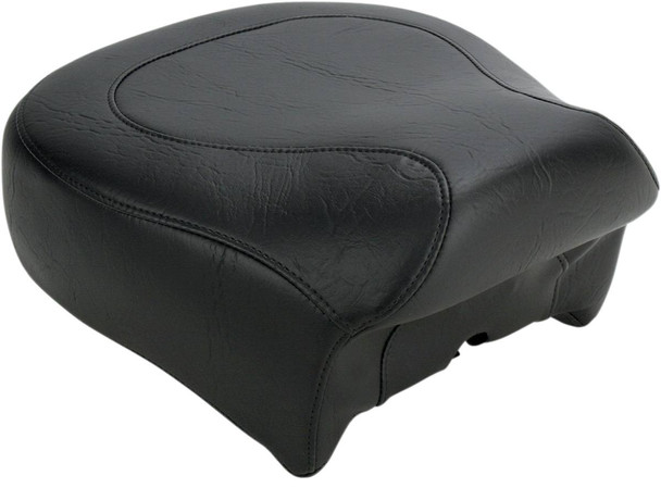 Mustang - Black Smooth Wide Rear Seat fits '96-'03 Sportster Models
