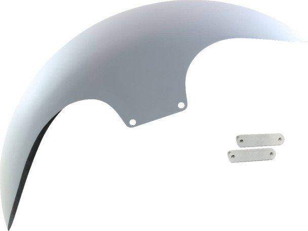 Paul Yaffe Bagger Nation - PYO:CAFE-19-14L-S-C - Cafe Front Fender - 19" - Satin Adaptors
